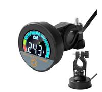 Generic Battery Voltage Meter, 12V-84V, Waterproof, Backlit LCD, Low Voltage Alarm, Handlebar Mounted Voltmeter