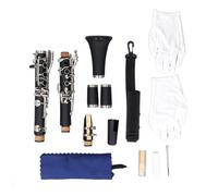 Generic Bb Clarinet Professional Engineering Plastic 17 Keys Music Instrument for Jazz and Classical Musicians