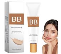 Generic BB Cream Tinted Moisturizer SPF 30, BB Cream Tinted Care Primer, Face Concealer, Even Skin Tone Foundation Makeup, Sunscreen Moisturizing Concealer, Brighten Skin for Women (Natural Color)