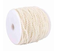 Generic Beach Wedding 50M Pearls Beads String for DIY Crafts and Bridal Bouquets in Cream, 3mm Size (Beige)
