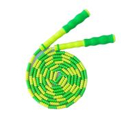 Generic Beaded Skipping Rope, Adjustable Beaded Rope, Safe Grip, Lightweight Material for Kids in Kindergarten (Green)