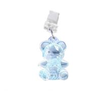 Generic Bear Phone Dust Plug, Type-C USB Charging Port Cover, Cute Bear Charm for Tablets Smart Phone (Azure Blue, Pink, Light Purple)