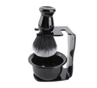 Generic Beard Shaving Brush Stand Holder Set for Men Beard Grooming Face Hair Styling Tool for Father's Day Gift 3pcs