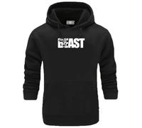 Generic Beast Gorilla Hoodie Gym Clothing Muscles Bodybuilding Training Workout Exercise Boxing MMA Gift Sweatshirt Top (UK, Alpha, L, Regular, Regular, BLACK)