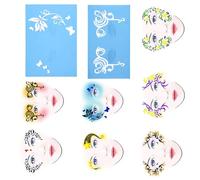 Generic Beautiful Face Painting Stencil, Flower Stencil, Body Flower Paint for Personal women's Face