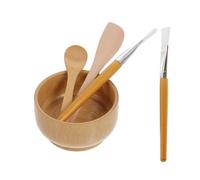 Generic Beauty Mask Bowl DIY Mask Accessories 4.52x4.52x1.97inch Stable and Strong for Professional Beauty Salon Use and Personal Home Use with Brush Cutter Spoon Set