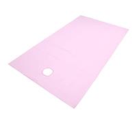 Generic Bed Sheet Breathable Polyester Fiber Massage Coverlet for Beauty Salon 200x115cm with Exquisite Edging (Pink)