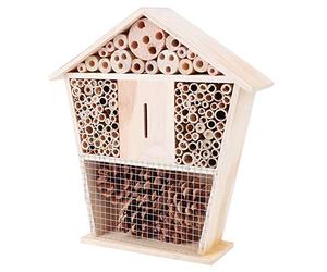 Generic Bee Hotel Handicrafts Decoration, Small House Encourages Garden Ecology, Great Nature Lovers, 100% Pine Wood