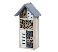 Generic Bee Hotel Wood For Garden, Insect House With Tube Wood Design, Lady Bug House For Spaces Outdoor, Multi-Habitat Bee Houses Ecological Balance For 10.2 X 5.2 X 3.3 In（26 X 13.2 X 8.3 Cm）