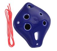 Generic Beginner's Ceramic Ocarina Small Musical Instrument for Boys and Girls Portable and Sturdy Music Guide and String