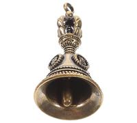 Generic Bell Golden for Keychain Brass and Vintage Pendant Making Adornment, Retro Decorative Small Hanging Bell Charm Suitable for Craft Projects and Personal Accessories