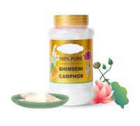 Generic Bhimseni (Original) Solid Camphor 250g Jar MGLM - Pack Of 1 | 100% Pure | For Puja, Aromatherapy & Air Freshener | Sweet Fragrance