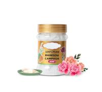 Generic Bhimseni (Rose) Solid Camphor 100 gm Jar MNGLM - Pack Of 1 | 100% Pure | For Puja, Aromatherapy & Air Freshener | Sweet Fragrance