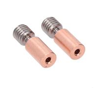 Generic Bi Metal Heat Break 2Pcs Durable Bimetallic 3D Printer Heat Break for K1 Ender3 V3 S1 Ti Alloy Copper M6 X 19mm