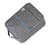 Generic Big Portable Shoe Storage Bag Shoes Pouch, Multifunctional Folding Shoe Bag for Traveling, Hanging for Bathing Utensils, 200g for Luggage (Grey)