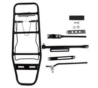 Generic Bike Carrier Rack Mountain Bike Luggage Carrier, Aluminum Alloy, Black, Compact Lightweight, for Cycling Camping Touring Sport