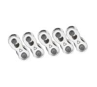 Generic Bike Chain Master Link Heavy Duty Quick Release Connector for 8/9/10 Speed Bikes Steel Durable 5 Pairs (No standard - 8 speed (universal for 6, 7,))