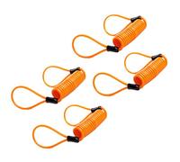 Generic Bike Lock Reminder Cable Thickened Steel Elastic Design Effective Theft Deterrent for Motorcycles Outdoor 4pcs (4PCS)