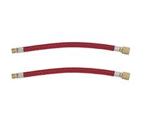 Generic Bike Pump Extension Hose Durable Nylon Copper Double Valve Design for Quick Inflation, 2pcs for Bicycle Pumping