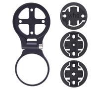 Generic Bike Stem Holder Aluminium Alloy Support for Garmin/CatEye/Bryton/Wahoo (Black)