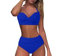 Generic Bikini Sets for Women UK Plus Size 16, Quick Dry Women's Bikinis High Waisted Push up Beach Wear, Women's Bikini Set Push up Two Piece Swimsuit Good Luck Gifts