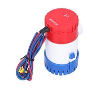 Generic Bilge Pump Electric Small Submersible Pump Shock-Resistant for Drain Providing Power 12V/24V 350/500/750GPH for Boats, with ABS Housing and Stainless Steel Shaft (DC12V 500GPH)