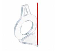 Generic Billiards Aiming Pool Table Alignment Tool Acrylic Cue Assistant Visual Red Guide Rod Transparent Base Suitable for Sports, Chinese Eight Ball - 57.2mm