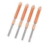 Generic Bimetal Hardened Steel Bubbles, Quick Swap Nozzle Kit Uniform Heating Disconnecting All the Integrated Metal with High Hardness 4pcs for Printing