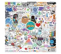 Generic Biology Sticker Set - 110 Waterproof, Reusable, Cartoon Biology Stickers for Laptop, Personal Items & Scrapbook