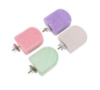 Generic Bird Beak Grinding Stones Vibrant 4PCS Set Nature Promoting Perch for Small to Medium Birds Multifunctional Safe Pumice Material (S 48x20x57in)