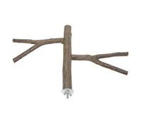 Generic Bird Branch Perch Safe Claw Grinding Stand for Cockatiels Lovebirds, Log Perch Toy for Parrots, Easy Install Cage Toy, Wildlife Sense, 12.6 X 7.9in