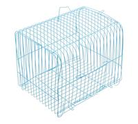 Generic Bird Cage Portable Metal Carrier for Parrots with Breathable Wire Design Spacious Medium Blue Cage for Small Birds and Travel