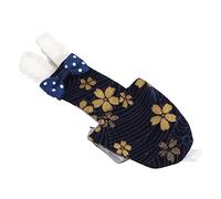 Generic Bird Diaper Adjustable Golden Flower Pattern Pet Bird Nappies for Parrots and Macaw, Soft Cotton Material Pilot Suit for Cockatiels, Inner Pocket Design for Finches (L Tibetan Golden Flower)