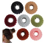 Generic Bird Nest Magic Hair Clip, 7pcs, Unisex, Adjustable Size & Angle, Velvet+PET, Hair Clip