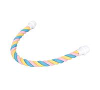 Generic Bird Rope Perch Comfortable Colorful Cotton for Parrots Parakeets and Lovebirds, Durable Design for Balanced Perching 1 Piece (L)