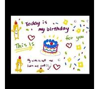 Generic Birthday Projector Lamp, Portable Mini Projection Light with Large Projection Range for Kids Birthday Party Decoration (Square Today is My)