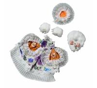 Generic Bjd Doll Dress Outfits Set Wardrobe Accessories Ensemble Cloth Material Suitable for Doll Customization Creative Play Gift Giving Home Decoration , Elegant Floral