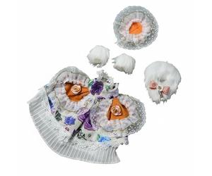 Generic Bjd Doll Dress Outfits Set Wardrobe Accessories Ensemble Cloth Material Suitable for Doll Customization Creative Play Gift Giving Home Decoration , Elegant Floral