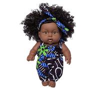 Generic Black Dolls, Realistic Baby Doll, Girl Doll, African Baby Dolls with Clothing Set, 8 Inch Baby Dolls, Toy Doll for Girls