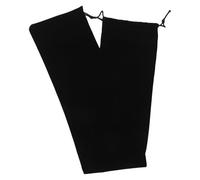 Generic Black Drawstring Recorder Carrying Pouch with Thickened Lint Material for Easy Transportation and Dust Protection, Suitable for Clarinet and Flute Storage at Home or Travel