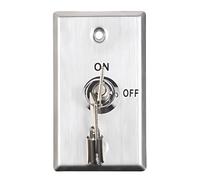 Generic Black Key Lock Switch Panel Mount, Stainless Steel Lock For Doors, Comes With Two Keys, Compatible With All Access Control Systems