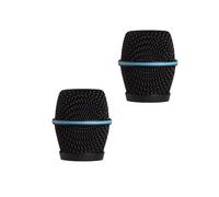 Generic Black Microphone Ball Head Mesh Grill for Shure BETA87, BETA 87A, BETA 87C Microphone,Inner Foam Windscreen,2 Pack