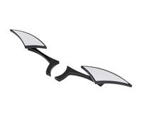 Generic Black Motorcycle Spear Blade Rear View Mirrors for Cruisers and Choppers Stylish Design 5.25in