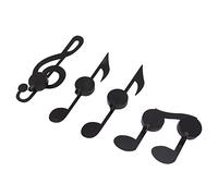Generic Black Music Note Wall Sconce Candle Holders Set of 4 for Weddings and Home Decoration Metal Iron