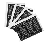 Generic Black Paper Keyboard Stickers with Self-Adhesive Computer Shortcut Decal for Laptop 4 Sheets Enhancing Productivity and Quick Access to Laptop Shortcuts