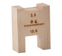 Generic Black Piano Key Height Measuring Block Piano Repair Accessories Wooden Measuring Device for Maintenance, 12.5mm