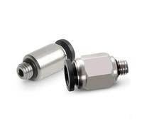 Generic Black Pneumatic Quick Connector in-Line Connector POC PC 4-M5 PC6-M5 M3 M6 Cylindrical Hex Connector Micro Header(POC4-M3)