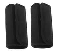 Generic Black Shock Absorbing Crutch Handle Pads for Walking Canes and Wheelchairs, Non-Slip Cane Grip Liners Pressure Relief, 1 Pair Walking Aid Accessories for Elderly Outdoor Use
