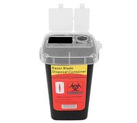 Generic Blade Disposal Case Durable Plastic Sharps Container for Home and Professional Use 1 Unit (Black)