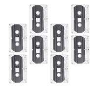 Generic Blank Audio Cassette Tapes 8pcs with Plastic Case for DIY Retro Charm and Versatile Use, for Recording Music, Voice, Teaching, and Party Messages
